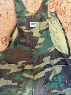 liberty Camouflage Overalls Pants in Green and Brown